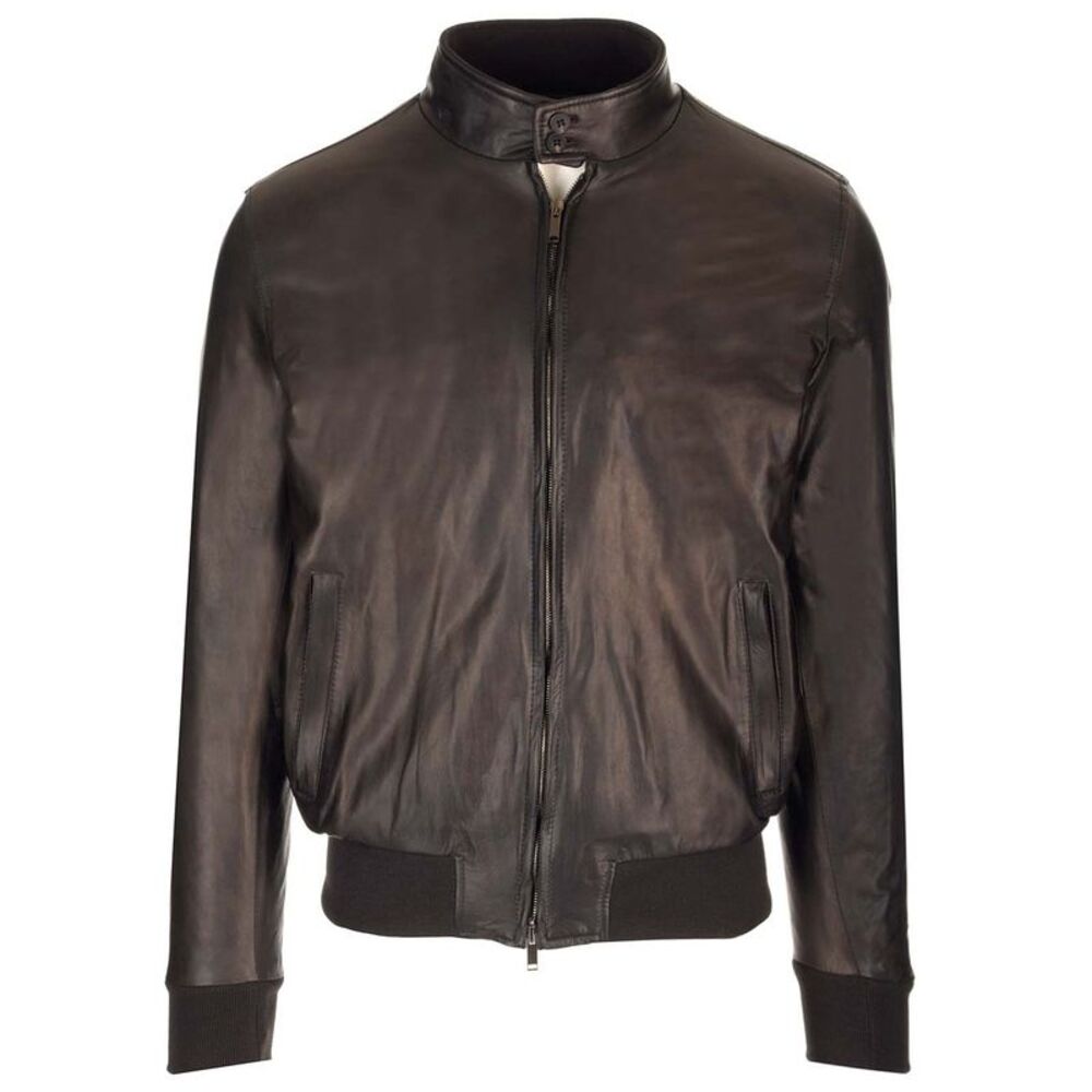 Al Duca D'aosta 1902 Men Biker Leather Jacket